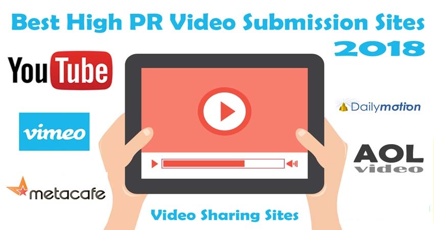 high pr video submission sites list 2018