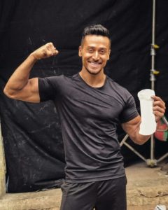 tiger shroff shared his photo with a sanitory pad