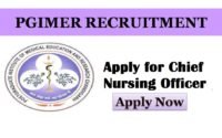 PGIMER Recruitment 2018