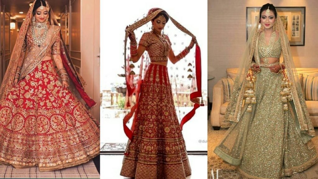 Indian couple wedding dress design 