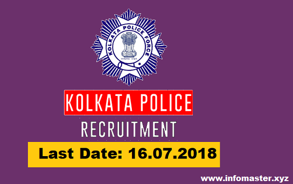 Kolkata Police Recruitment 2018