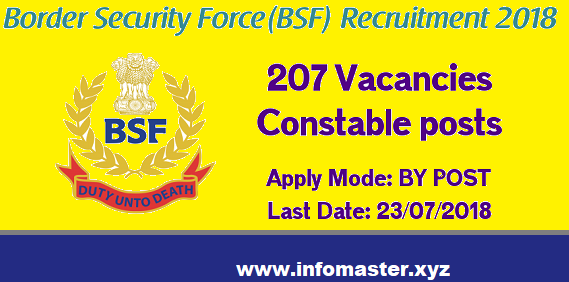 BSF Recruitment 2018