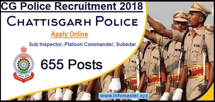 CG Police Recruitment 2018 655 Sub Inspector