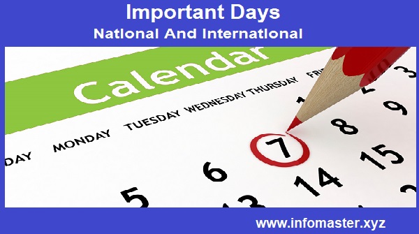 list of national and international days