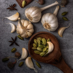 garlic and cardamom
