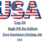 Top 50 high PR Do follow free business listing sites in USA