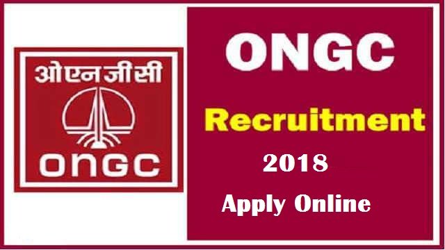 ONGC Recruitment 2018 Apply Online