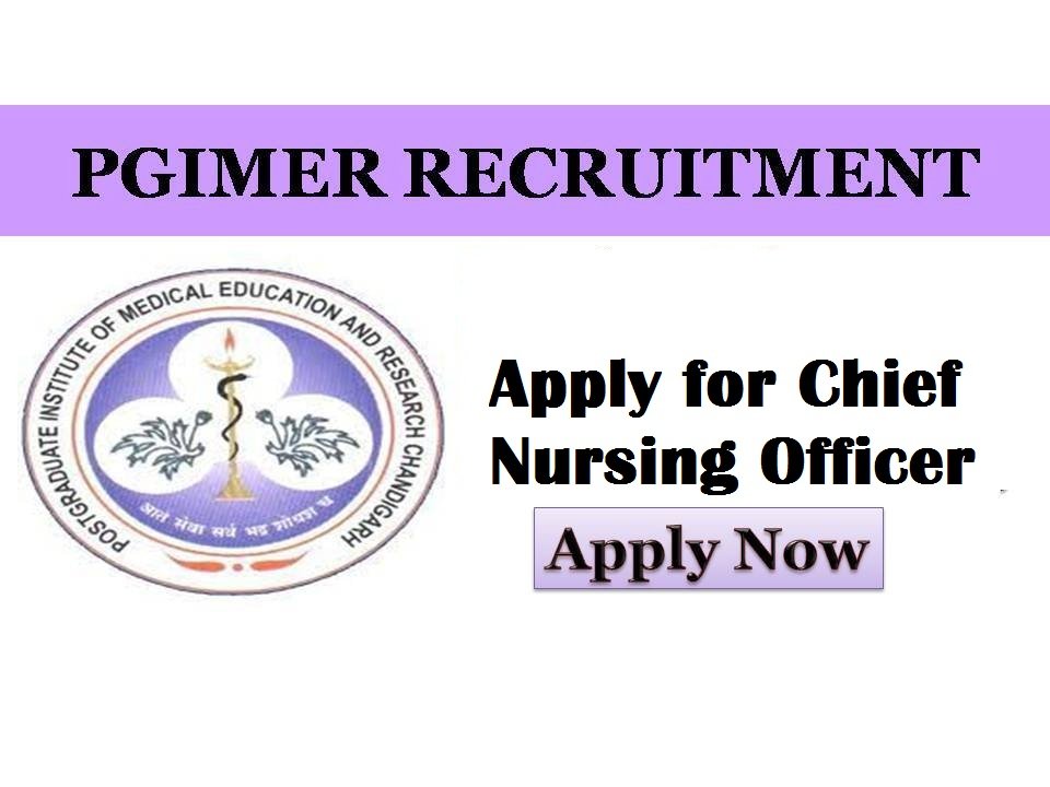 PGIMER Recruitment 2018