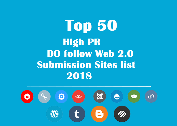 high pr do follow web 2.0 sites list
