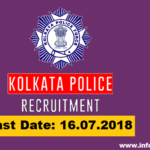 Kolkata Police Recruitment 2018