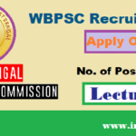 WBPSC Lecturer posts