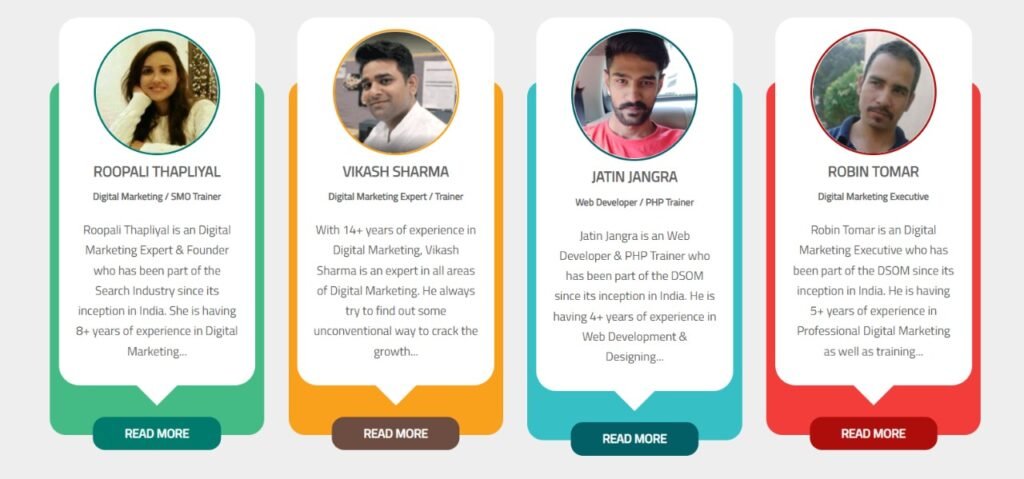 Trainers in DSOM